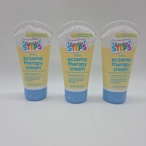 Lot 3 GENTLE STEPS 5 Oz Baby ECZEMA THERAPY Colloidal Oatmeal Cream *Exp 12/2025